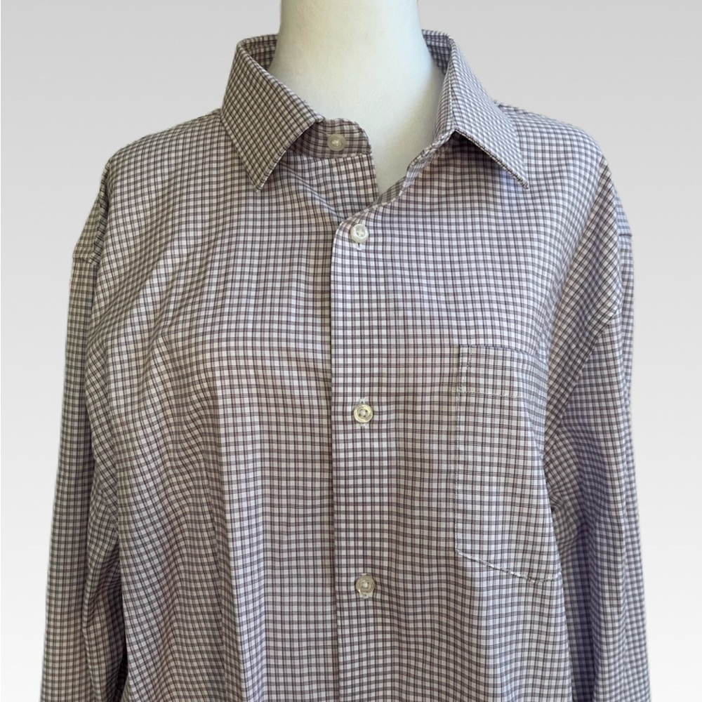 Banana Republic Men's Checkered Button Down Shirt size XXL BRAND NEW - Picture 2 of 6